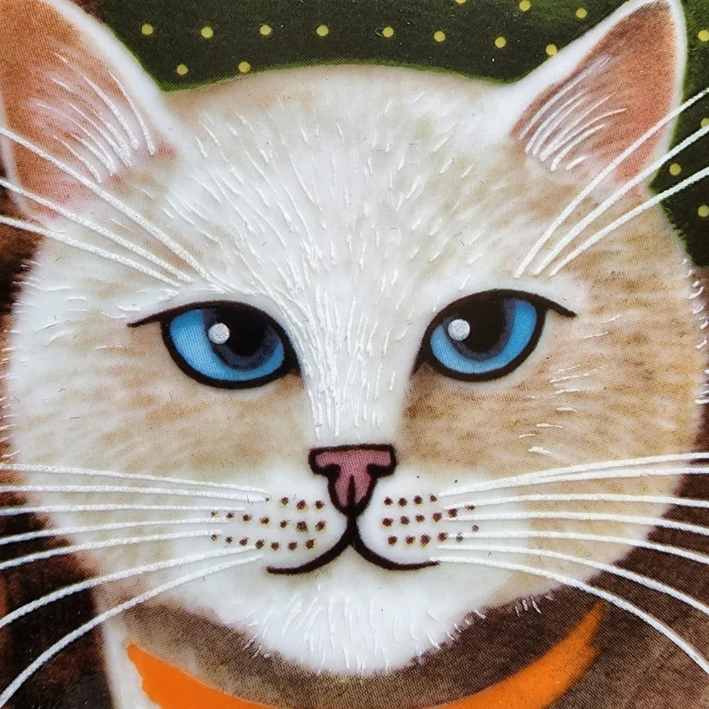 Vintage collector plate Taddeus Krumeich Uncle Tad's cats peaches and cream - Picture 7 of 16